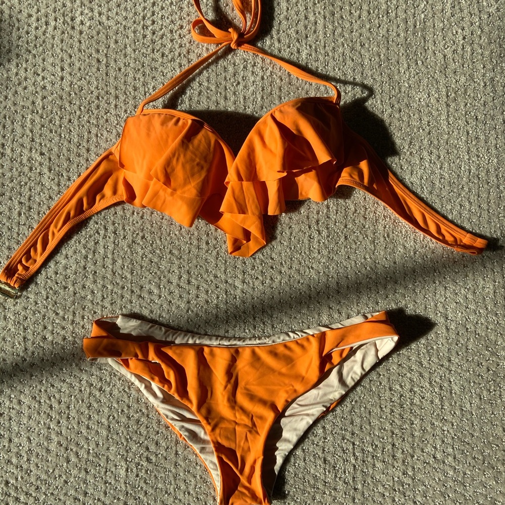 Shoshanna Ruffle underwire bikini & bottoms
